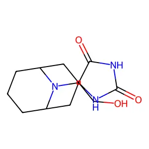 9-(2-hydroxyethyl)spiro[9-azabicyclo[3.3.1]nonane-3,5'-imida structure