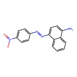 4-[2-(4-硝基苯基)二氮烯基]-1-萘胺 structure