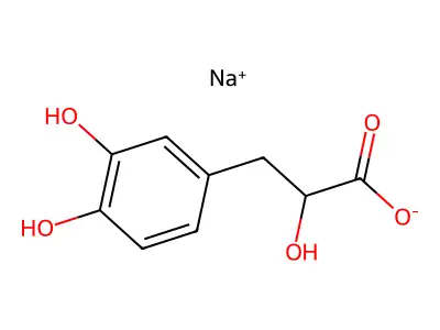 Benzenepropanoic acid, alpha,3,4-trihydroxy-, (aS)- structure
