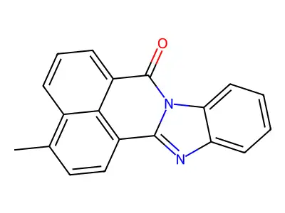 11-methyl-7H-benzo[de]benzo[4,5]imidazo[2,1-a]isoquinolin-7-one structure