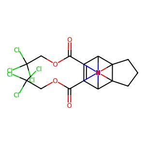 bis(2,2,2-trichloroethyl) (1R,2S,7R)-12-oxa-8,9-diazatetracyclo[5.2.2.12,6.02,6]dodec-10-ene-8,9-dicarboxylate structure