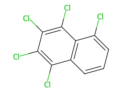 Pentachloronaphthalene structure