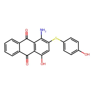 9,10-Anthracenedione, 1-amino-4-hydroxy-2-[(4-hydroxyphenyl)thio]- structure