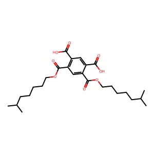 1,2,4,5-Benzenetetracarboxylic acid, diisooctyl ester structure