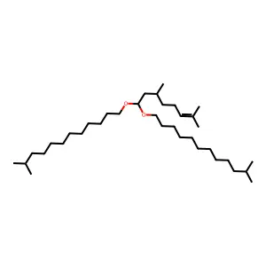 Isotridecane, 1,1'-[(3,7-dimethyl-6-octen-1-ylidene)bis(oxy)]bis- structure