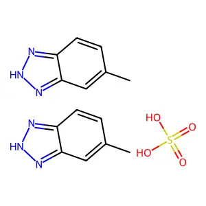 6-甲基-1H-苯并三唑硫酸盐(2:1) structure
