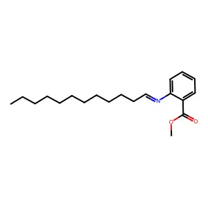 2-(十二亚基氨基)苯甲酸甲酯 structure