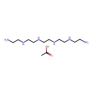 3,6,9,12-Tetraazatetradecane-1,14-diamine, acetate (1:?) structure