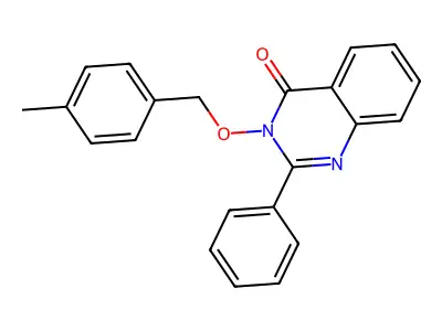 3-[(4-Methylphenyl)methoxy]-2-phenylquinazolin-4-one structure