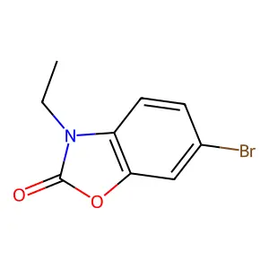 6-Bromo-3-ethyl-1,3-benzoxazol-2-one structure