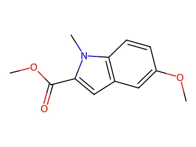 Methyl 5-methoxy-1-methyl-1H-indolecarboxylate structure