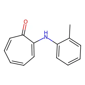 2,4,6-Cycloheptatrien-1-one, 2-[(2-methylphenyl)amino]- structure