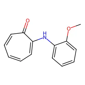 2-(2-Methoxyanilino)cyclohepta-2,4,6-trien-1-one structure