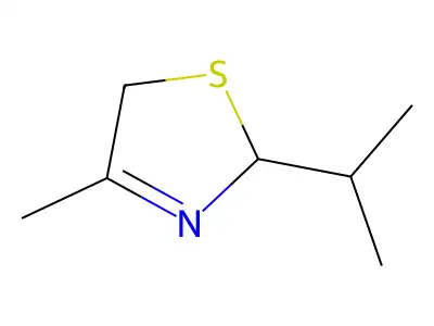 2,5-Dihydro-4-methyl-2-(1-methylethyl)thiazole structure
