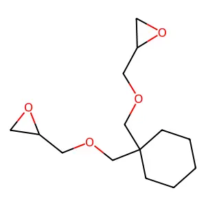 Oxirane, 2,2'-(cyclohexanediylbis(methyleneoxymethylene))bis- structure