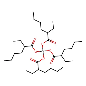 Hexanoic acid, 2-ethyl-, 1,1',1'',1'''-tetraanhydride with silicic acid (H4SiO4) structure