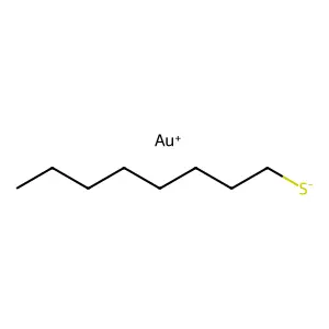 1-辛硫醇金(I)盐(1:1) structure