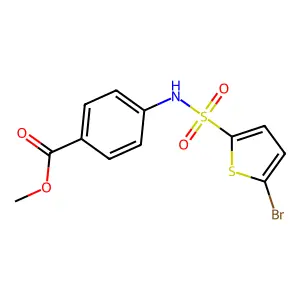 Methyl 4-(5-bromothiophene-2-sulfonamido)benzoate structure