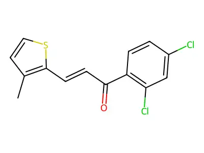 1-(2,4-Dichlorophenyl)-3-(3-methyl-2-thienyl)prop-2-en-1-one structure