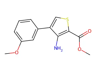 Methyl 3-amino-4-(3-methoxyphenyl)thiophene-2-carboxylate structure