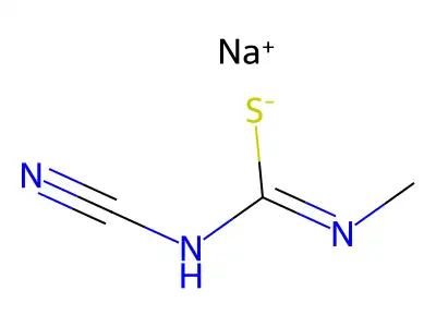 1-Cyano-3-methylthiourea structure