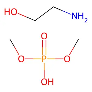 Phosphoric acid, dimethyl ester, compd. with 2-aminoethanol (1:1) structure