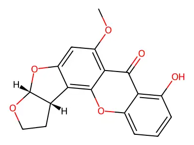 5-Hydroxydihydrosterigmatocystin structure