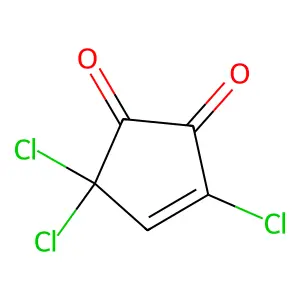 3-Cyclopentene-1,2-dione, 3,5,5-trichloro- structure
