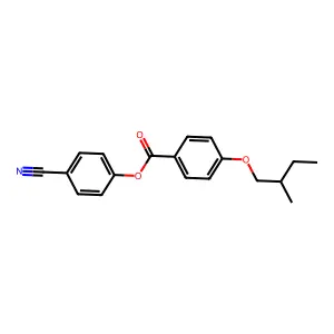 (4-Cyanophenyl) 4-(2-methylbutoxy)benzoate structure