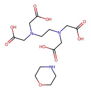Glycine, N,N'-1,2-ethanediylbis(N-(carboxymethyl)-, compd. with morpholine (1:?) structure