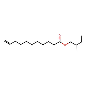 10-十一碳烯酸2-甲基丁酯 structure
