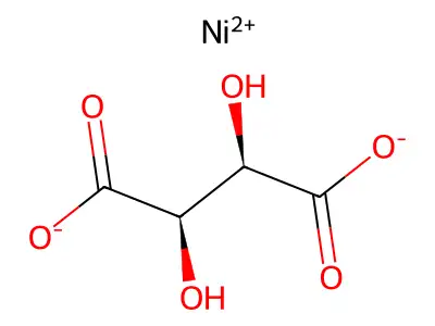 Nickel bis(hydrogen tartrate) structure