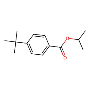 Benzoic acid, 4-(1,1-dimethylethyl)-, 1-methylethyl ester structure