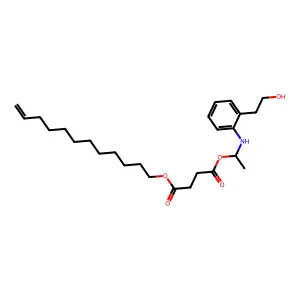 Butanedioic acid, 2-(dodecenyl)-, 1-[2-[(2-hydroxyethyl)phenylamino]ethyl] ester structure