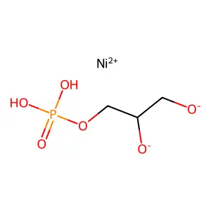 1,2,3-Propanetriol, mono(dihydrogen phosphate), nickel(2+) salt (1:1) structure