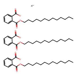 1,2-Benzenedicarboxylic acid, 1-tridecyl ester, aluminum salt (3:1) structure