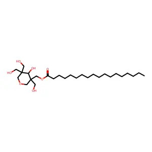 Anhydroenneaheptitol monostearate structure