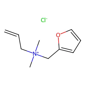 2-Furanmethanaminium, N,N-dimethyl-N-2-propen-1-yl-, chloride (1:1) structure