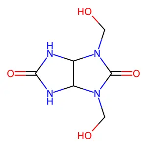Imidazo[4,5-d]imidazole-2,5(1H,3H)-dione, tetrahydro-1,3-bis(hydroxymethyl)- structure