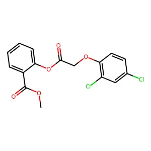 Methyl 2-{[(2,4-dichlorophenoxy)acetyl]oxy}benzoate structure
