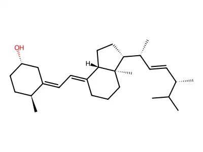 双氢速甾醇 structure