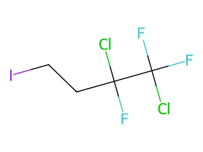 1,2-Dichloro-1,1,2-trifluoro-4-iodobutane structure