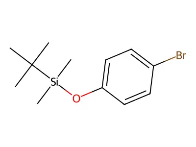 (4-Bromophenoxy)(tert-butyl)dimethylsilane structure