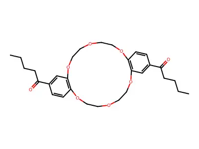 4',4''(5'')-Divaleryldibenzo-18-crown-6 structure