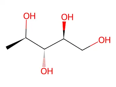 5-Deoxy-D-ribitol structure