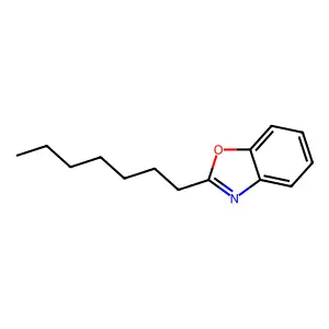 Benzoxazole, 2-heptyl- structure
