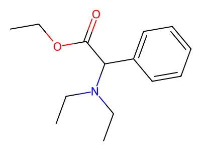 ethyl 2-(diethylamino)-2-phenylacetate structure