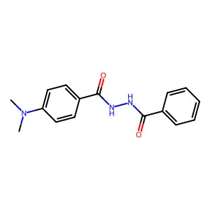 N'-benzoyl-4-(dimethylamino)benzohydrazide structure