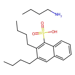 Naphthalenesulfonic acid, dibutyl-, compd. with 1-butanamine (1:1) structure