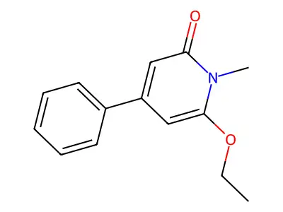 2(1H)-Pyridinone, 6-ethoxy-1-methyl-4-phenyl- structure